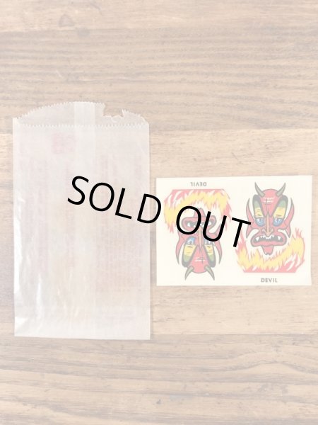 Impko社製のデビルの60年代ビンテージ水張りステッカー