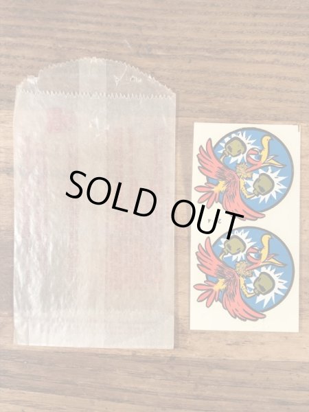 Impko社製の鳥の60年代ビンテージ水張りステッカー