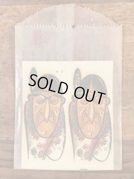 Impko社製のインディアンの60’sヴィンテージウォータースライドデカール