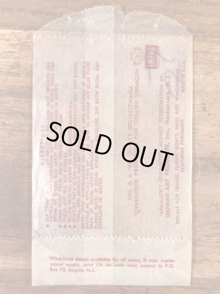 Impko社製のブルートの60年代ビンテージ水張りステッカー