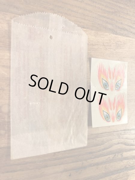 Impko社製のファイヤーアイの60年代ビンテージ水張りステッカー