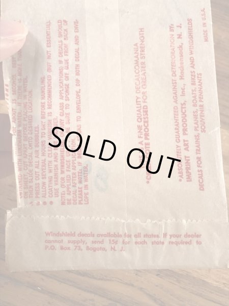 Impko社製のペリカンの60年代ビンテージ水張りステッカー