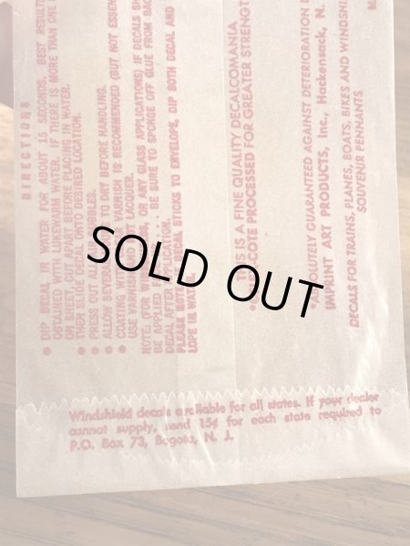 Impko社製のDevilの60’sヴィンテージウォータースライドデカール