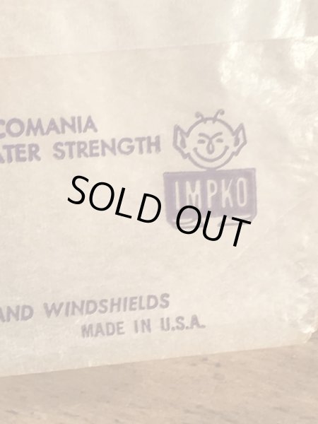 Impko社製の精霊の60年代ビンテージ水張りステッカー