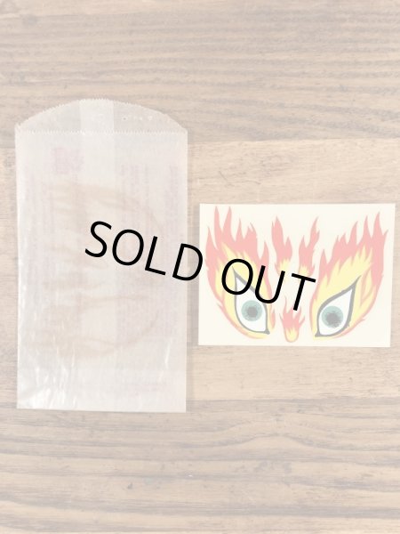 Impko社製のファイヤーアイの60年代ビンテージ水張りステッカー