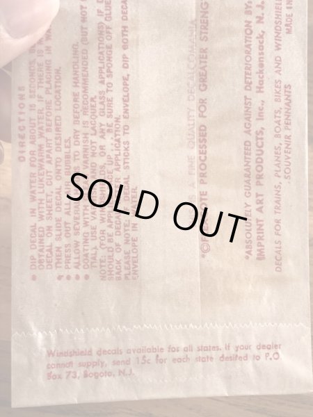 Impko社製のFire Eyesの60’sヴィンテージウォータースライドデカール