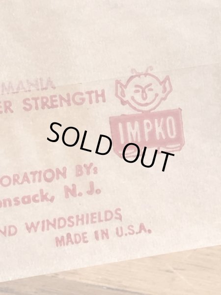 Impko社製のファイヤーアイの60年代ビンテージ水張りステッカー