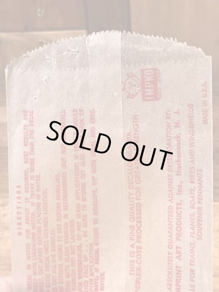 Impko社製のアストロノーツの60年代ビンテージ水張りステッカー