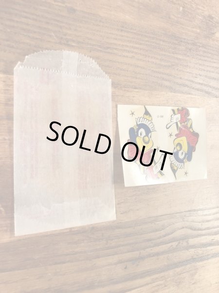 Impko社製のピエロの60年代ビンテージ水張りステッカー