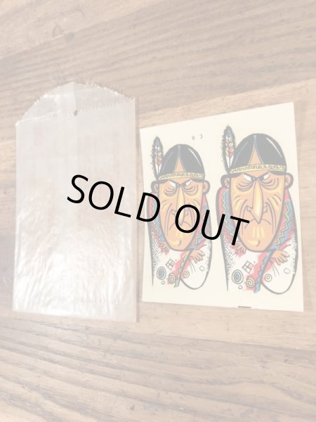 Impko社製のインディアンの60’sヴィンテージウォータースライドデカール