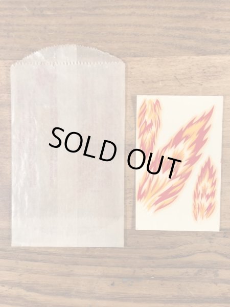 Impko社製のファイヤーの60年代ビンテージ水張りステッカー