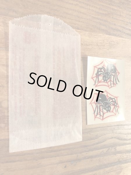 Impko社製のスパイダーの60年代ビンテージ水張りステッカー