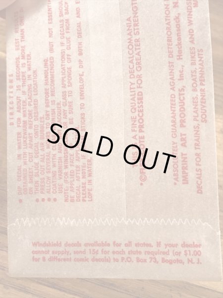 Impko社製のI'm a Tigerの60年代ビンテージ水張りステッカー