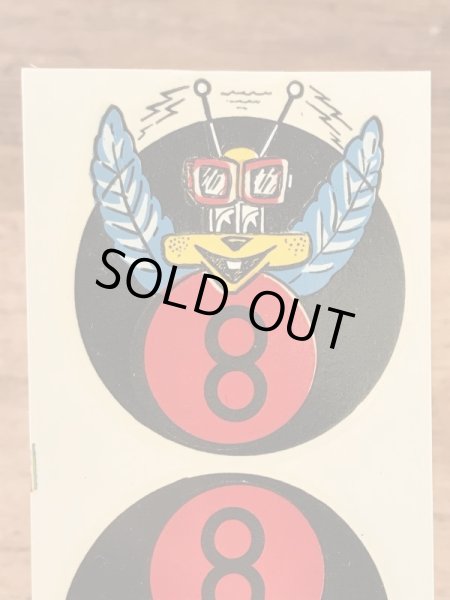 Impko社製の8ボールバグの60年代ビンテージ水張りステッカー