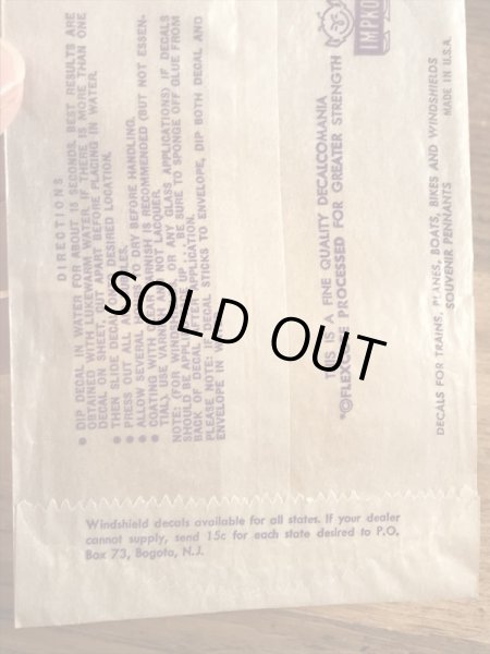 Impko社製のGenieの60’sヴィンテージウォータースライドデカール