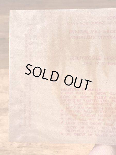 Impko社製のファイヤーアイの60年代ビンテージ水張りステッカー