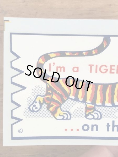 Impko社製のタイガーの60年代ビンテージ水張りステッカー