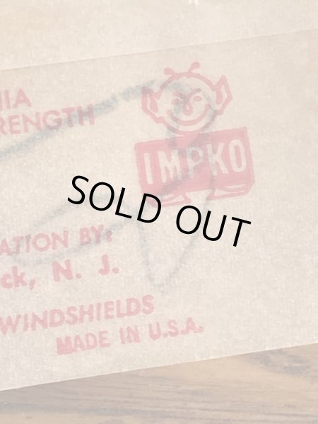 Impko社製のペリカンの60年代ビンテージ水張りステッカー