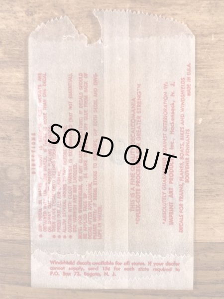 Impko社製のインディアンの60年代ビンテージ水張りステッカー