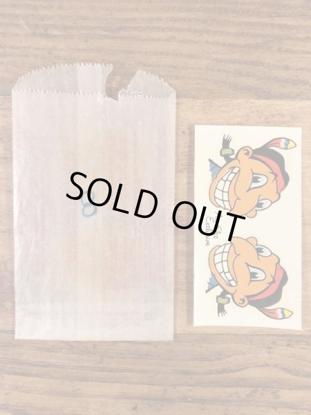 Impko社製のインディアンの60年代ビンテージ水張りステッカー