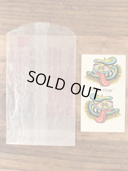 Impko社製のヤムヤムの60年代ビンテージ水張りステッカー