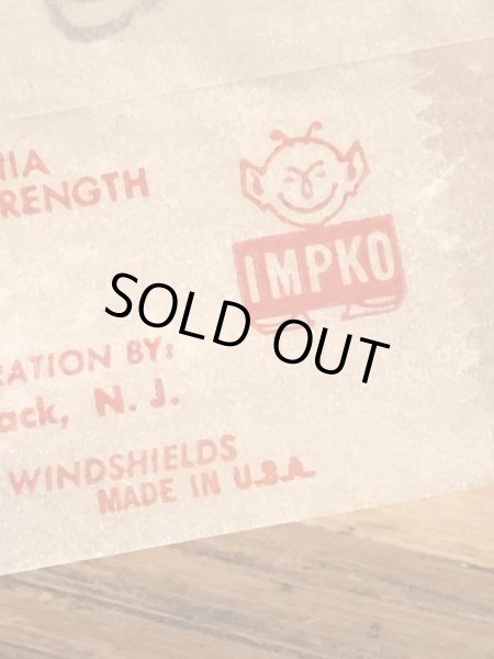 Impko社製のモンスターの60年代ビンテージ水張りステッカー