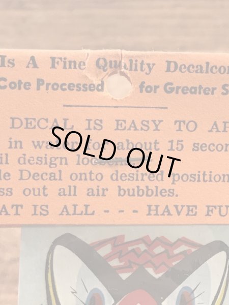 Impko社製のアンクルルーイの50年代ビンテージ水張りステッカー