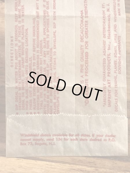 Impko社製のCha Cha Babe?の60’sヴィンテージウォータースライドデカール