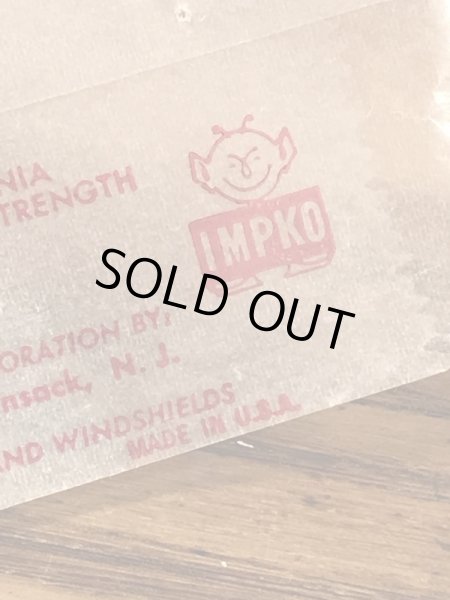 Impko社製の精霊の60年代ビンテージ水張りステッカー