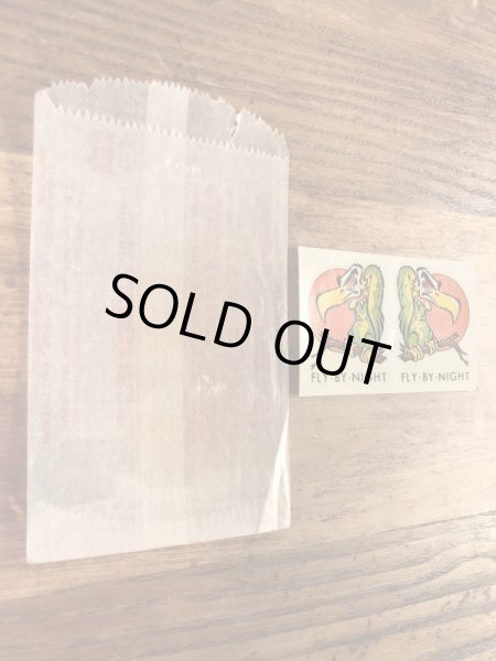 Impko社製のハゲタカの60年代ビンテージ水張りステッカー