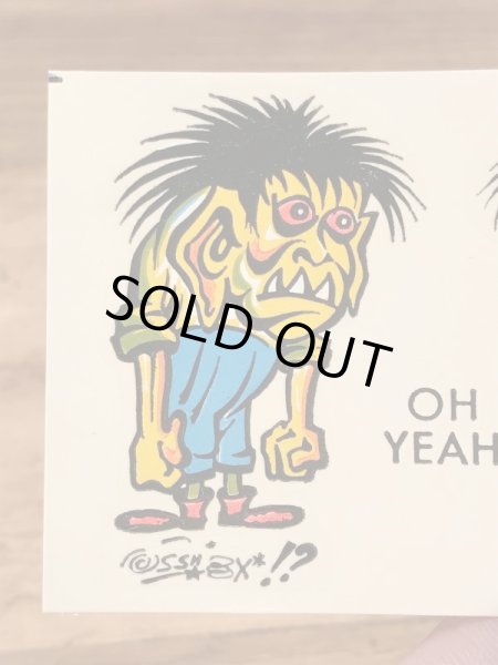 Impko社製のモンスターの60年代ビンテージ水張りステッカー