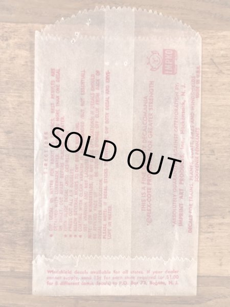 Impko社製の精霊の60年代ビンテージ水張りステッカー