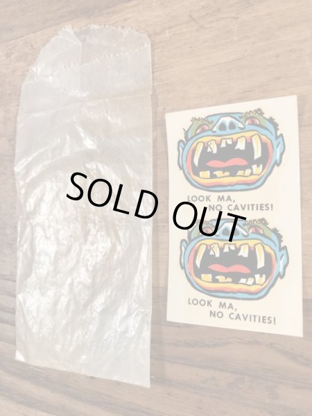 Impko社製のLook Ma,No Cavities!の60’sヴィンテージウォータースライドデカール