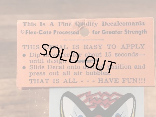 Impko社製のアンクルルーイの50年代ビンテージ水張りステッカー