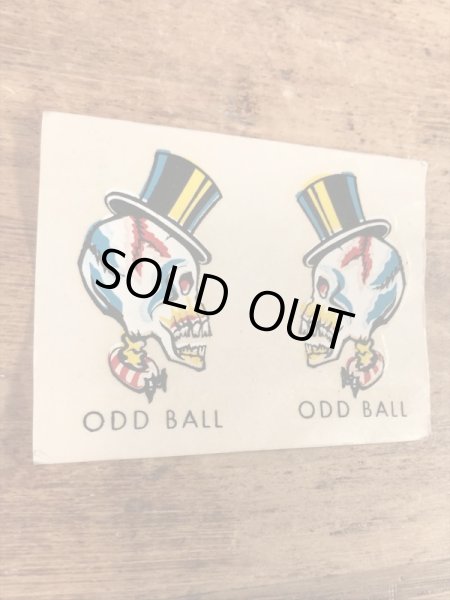 Impko社製のオッドボールの60年代ビンテージ水張りステッカー