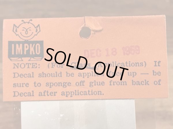 Impko社製のアンクルルーイの50年代ビンテージ水張りステッカー