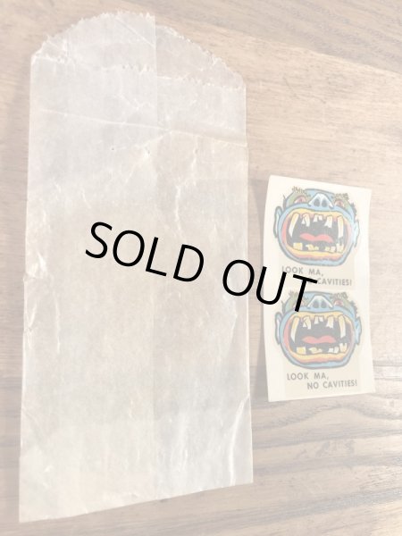 Impko社製のモンスターの60年代ビンテージ水張りステッカー