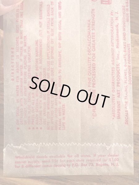 Impko社製のGenieの60’sヴィンテージウォータースライドデカール