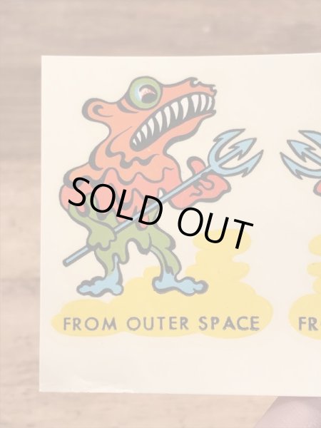 Impko社製のFrom Outer Spaceの60’sヴィンテージウォータースライドデカール