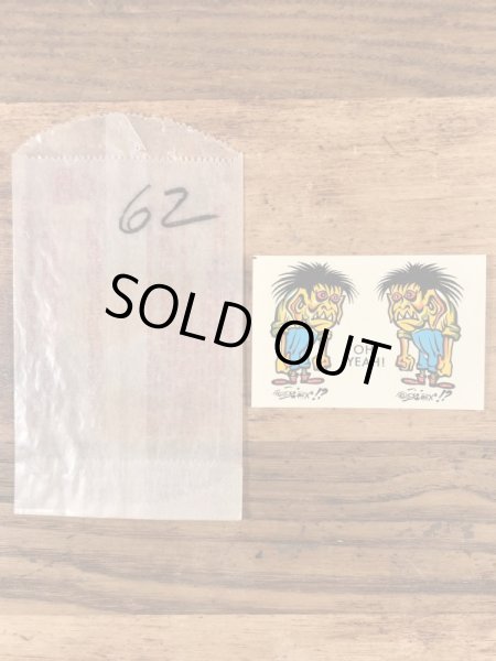 Impko社製のモンスターの60年代ビンテージ水張りステッカー