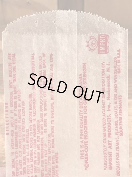 Impko社製のヤムヤムの60年代ビンテージ水張りステッカー