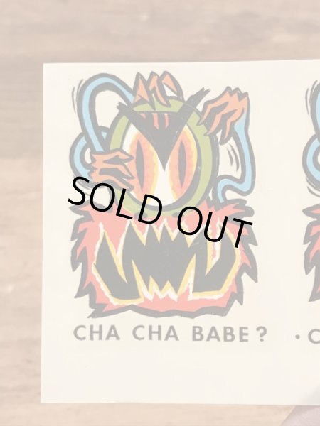 Impko社製のチャチャベイブの60年代ビンテージ水張りステッカー