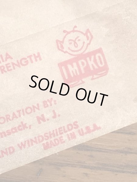 Impko社製のハゲタカの60年代ビンテージ水張りステッカー