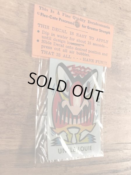 Impko社製のアンクルルーイの50年代ビンテージ水張りステッカー