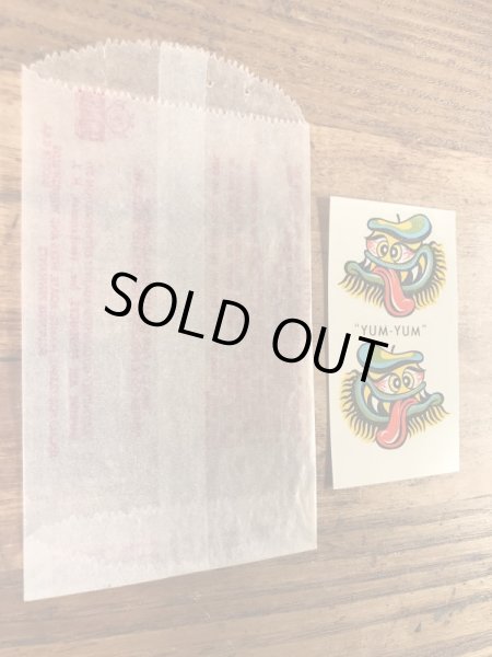 Impko社製のヤムヤムの60年代ビンテージ水張りステッカー