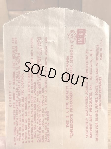 Impko社製のザシェイプの60年代ビンテージ水張りステッカー