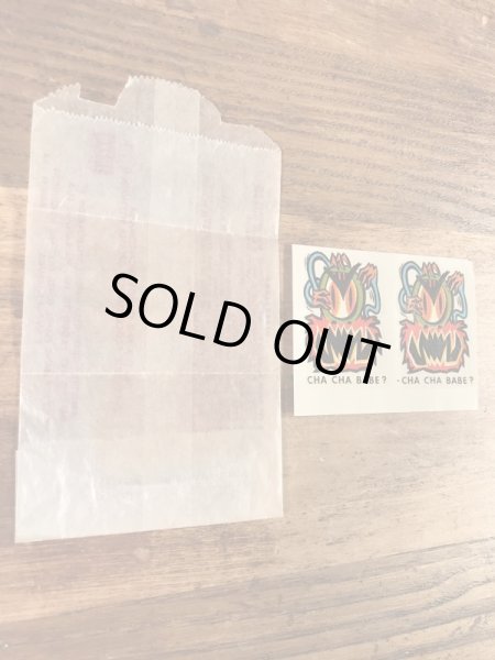 Impko社製のチャチャベイブの60年代ビンテージ水張りステッカー