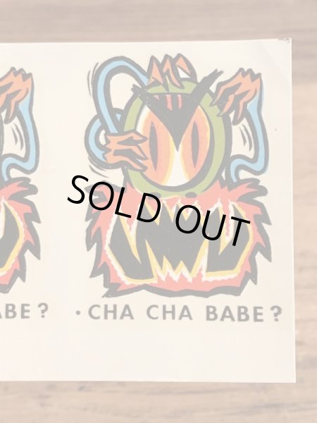 Impko社製のCha Cha Babe?の60’sヴィンテージウォータースライドデカール