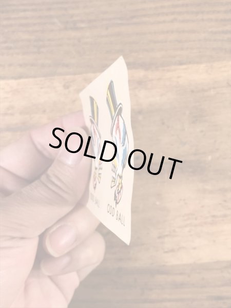 Impko社製のオッドボールの60年代ビンテージ水張りステッカー