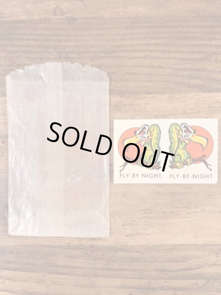 Impko社製のハゲタカの60年代ビンテージ水張りステッカー